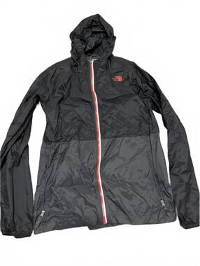 The North Face Boys Black Hooded Windbreaker Jacket XL